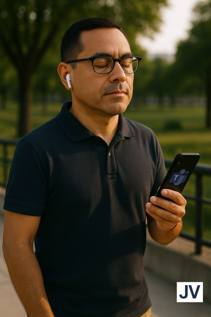 Practice walking meetings to reset your mind.