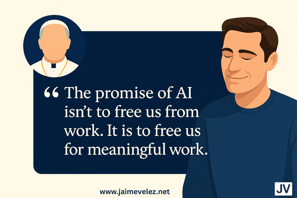 The promise of AI isn’t to free us from work. It is to free us for meaningful work.