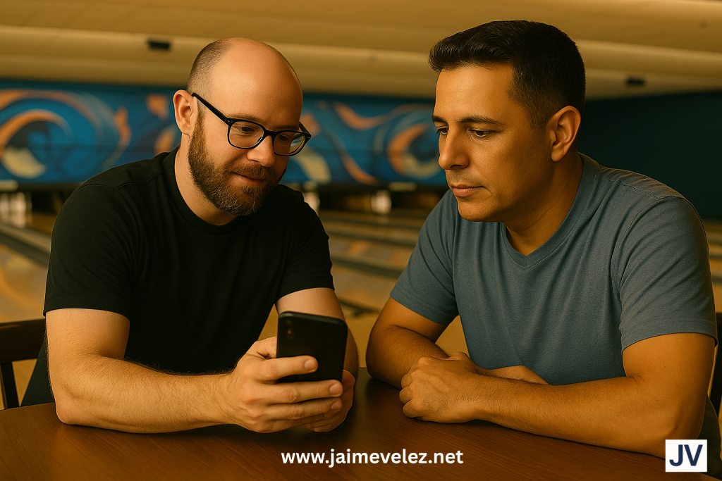 Have you seen ChatGPT? Ben showing it to Jaime for the first time.