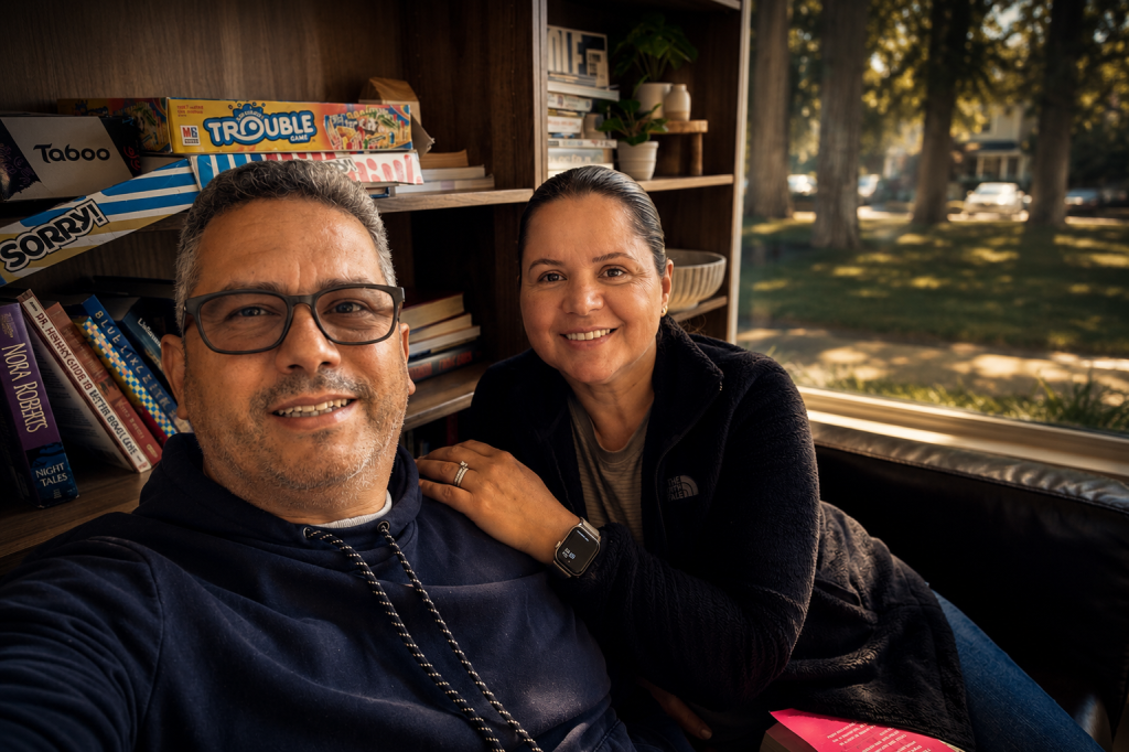 Jaime Velez and his wife, Mayela, during their CISSP study journey, reflecting the support, encouragement, and partnership that helped make the certification possible.